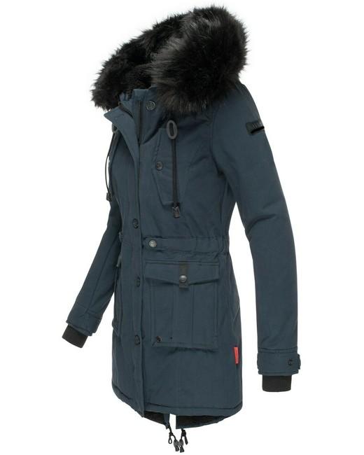 Navahoo Luluna giacca invernale da donna con cappuccio, blu scuro