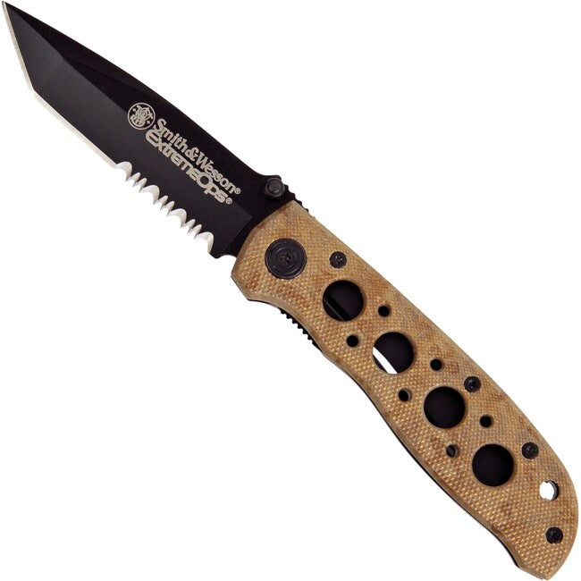 Smith & Wesson Extreme Ops Coltello tascabile, desert