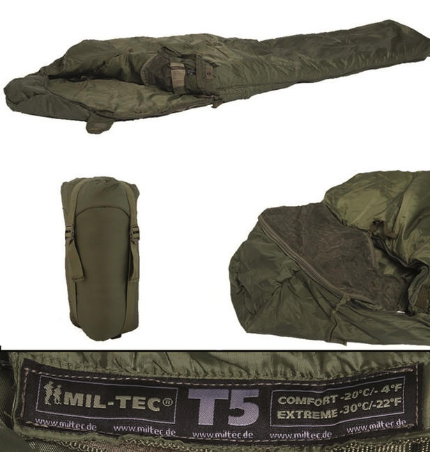 Mil-Tec Tactical T5 sacco a pelo, oliva -23 °C