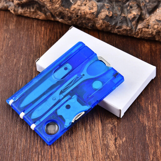 DRAGOWA Tactical Wildog scheda di sopravvivenza multifunzionale, nero