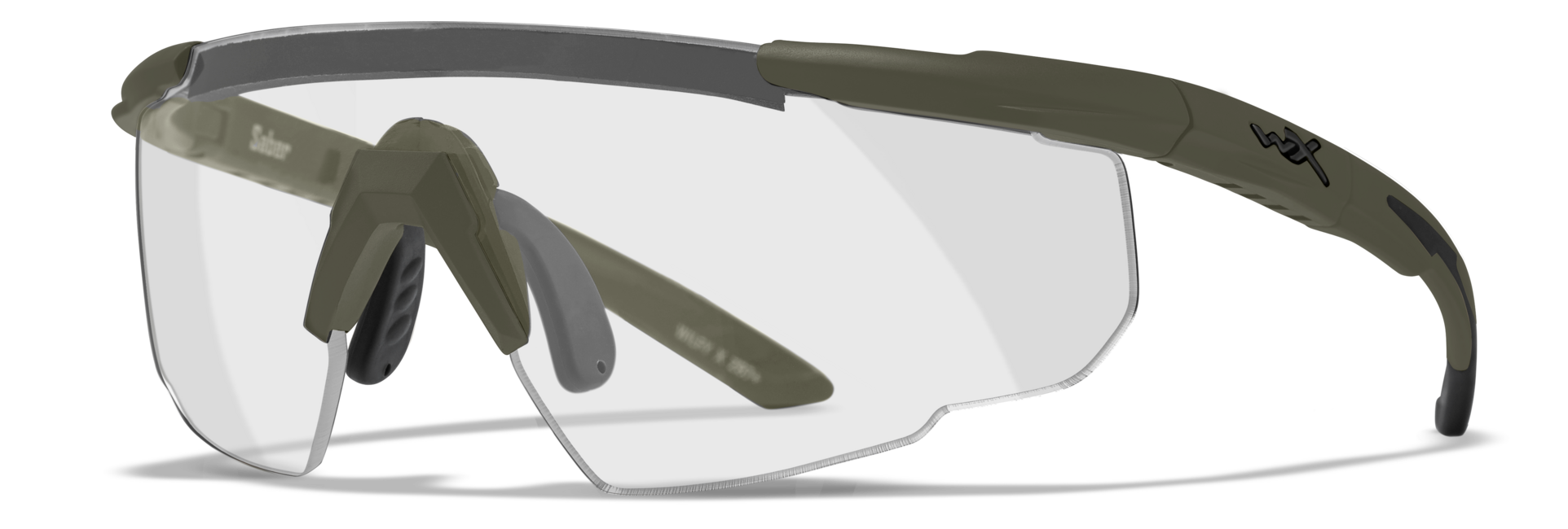 WileyX Saber Advance occhiali di sicurezza con lenti intercambiabili, verde