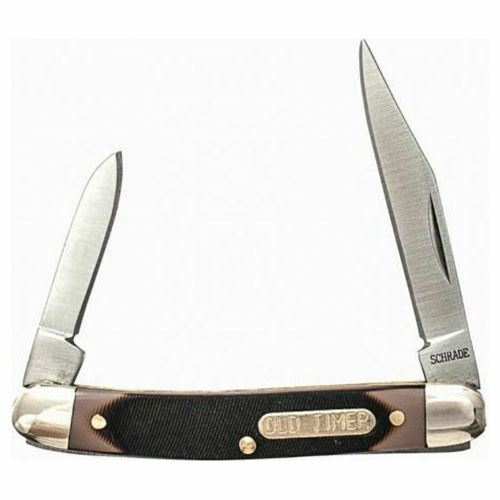 Schrade Old Timer Minuteman coltello tascabile 2 3/4" 5,1 cm, staglon - plastica, 2 lame
