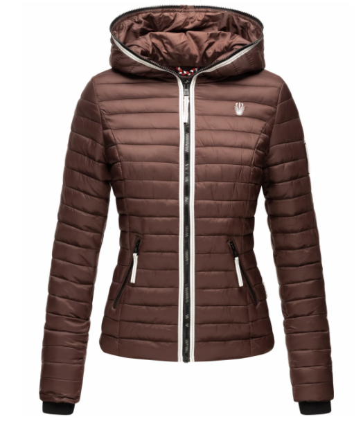 Navahoo Kimuk Princess giacca transitoria da donna con cappuccio, cioccolato