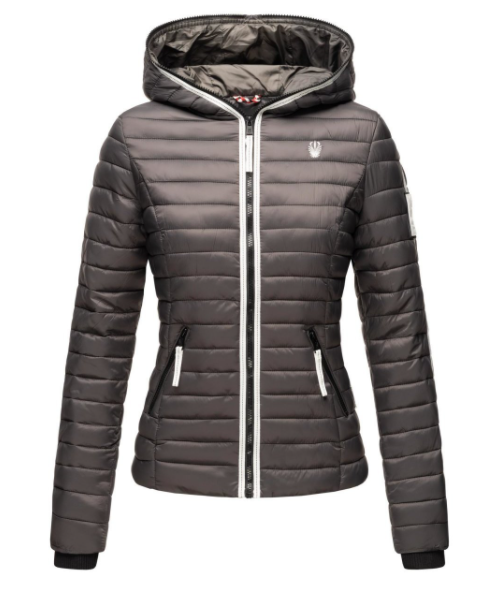 Navahoo Kimuk Princess giacca transitoria da donna con cappuccio, antracite