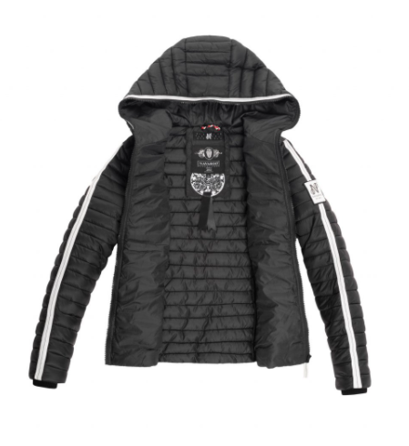 Navahoo Kimuk Princess giacca transitoria da donna con cappuccio, antracite