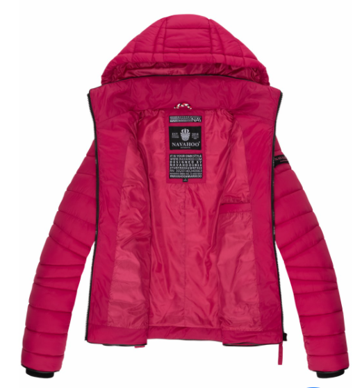 Navahoo Lulana giacca transitoria da donna con cappuccio, fucsia