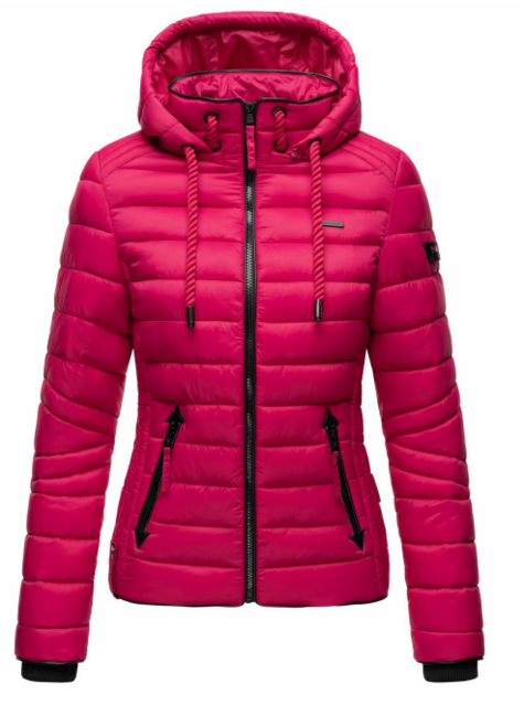 Navahoo Lulana giacca transitoria da donna con cappuccio, fucsia