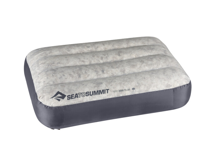 Sea to Summit Aeros cuscino da viaggio in piuma grande, grigio