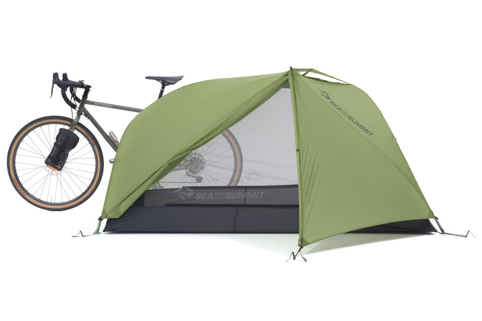 Sea to Summit Telos TR2 tenda bikepack, verde