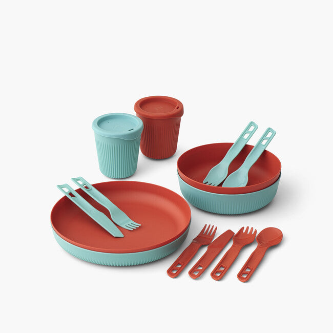 Sea to Summit Passage set di stoviglie, blu/arancione, 14 pezzi, 2p