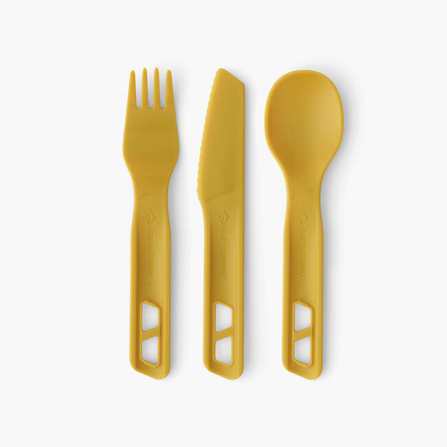 Sea to Summit Passage set di posate, giallo, 3 pezzi