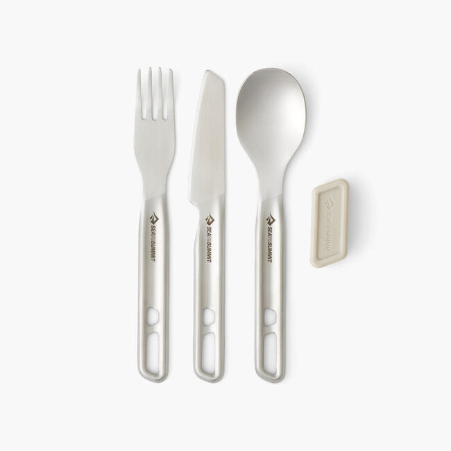 Sea to Summit Detour set di posate in acciaio inox, 3 pezzi, 1p