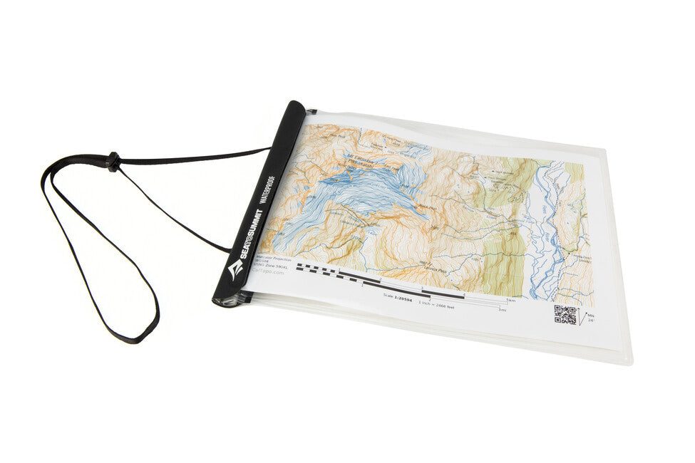 Sea to Summit Custodia impermeabile per mappe, piccola, trasparente