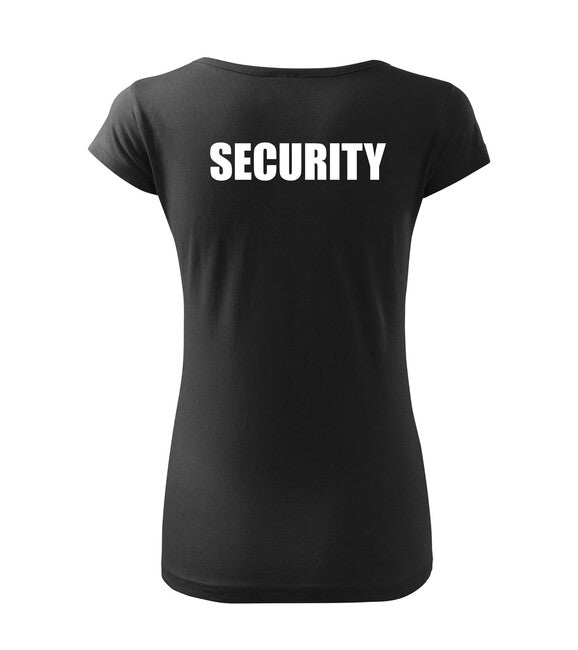 DRAGOWA T-shirt Dragowa da donna con scritta security, nero
