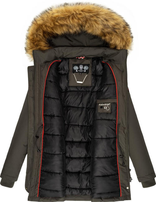 Navahoo Schneeengel Princess giacca invernale da donna con cappuccio, antracite