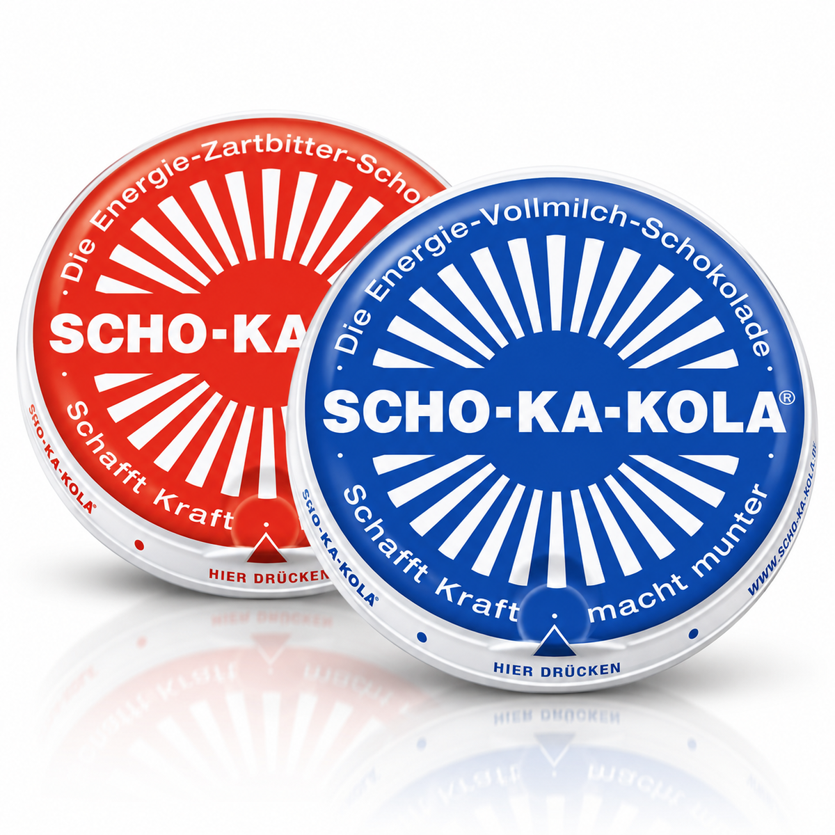 Scho-Ka-Kola: milk + dark chocolate