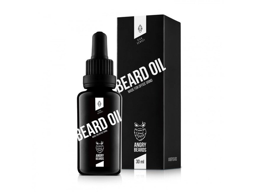 Angry Beards Olio per barba e barba Sick Sensei30 ml, viola