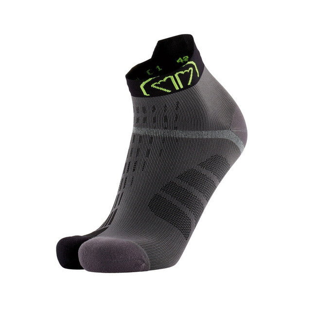 Sidas T-Free Run calzini, grigio/nero