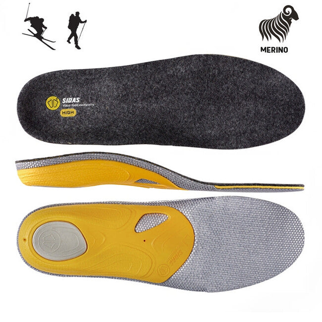 Sidas 3Feet Merino High vložky do topánok
