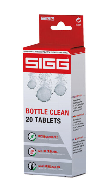 Sigg Bottle Clean compresse purificanti per acqua frizzante (confezione da 20)
