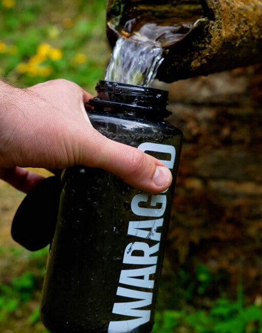 WARAGOD Sigyn bottiglia sportiva ampia 1000 ml, nera