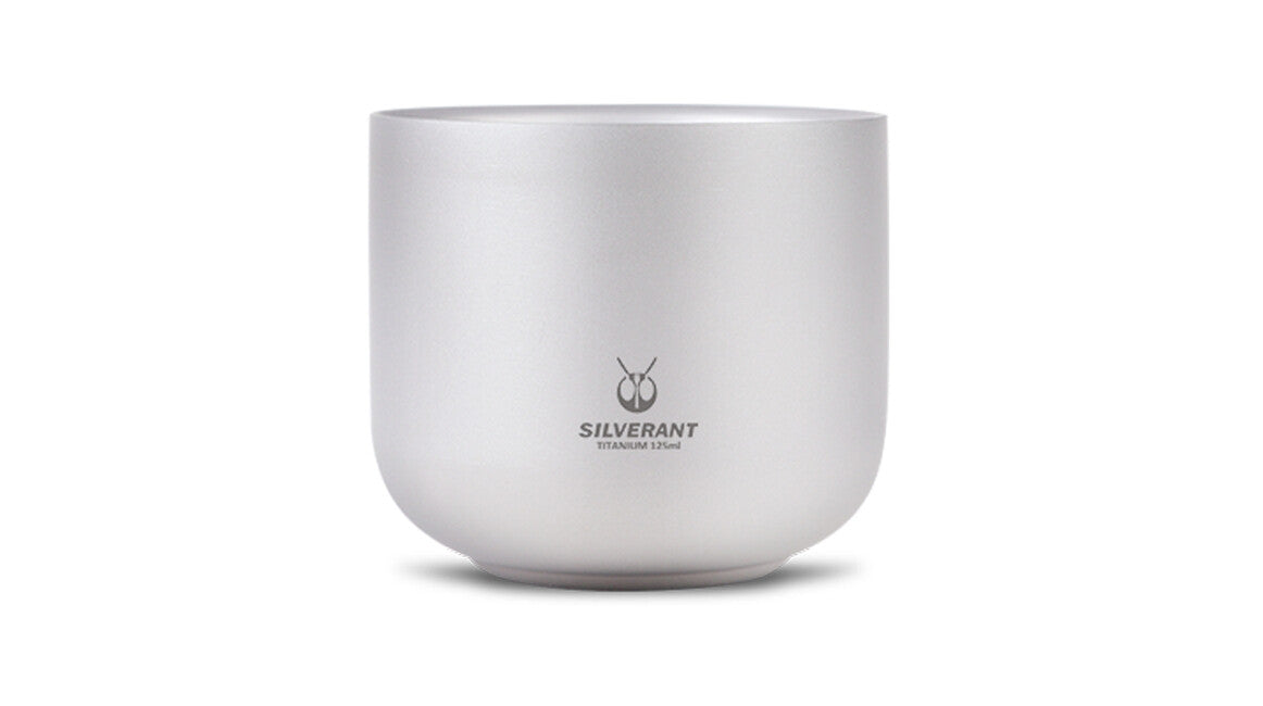 Silverant Tazza da té in titanio a doppia parete 125 ml