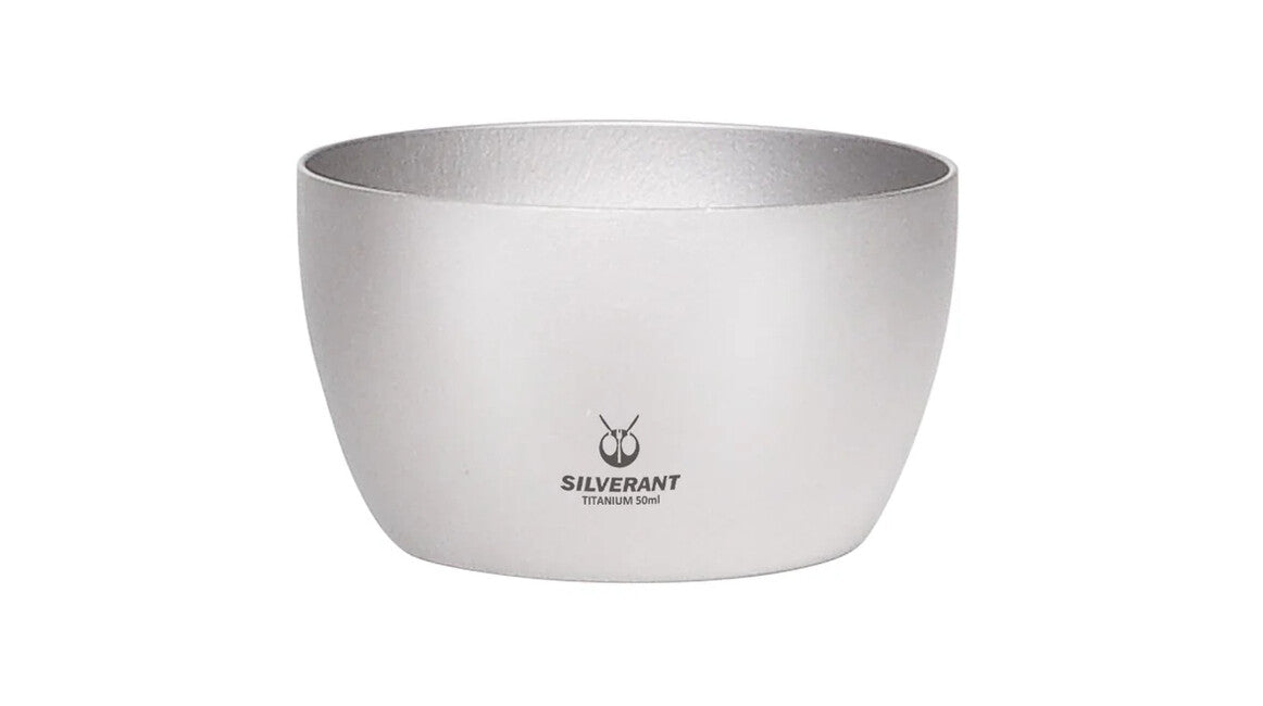 Silverant Bicchiere in titanio a doppia parete da 50 ml, shot glass