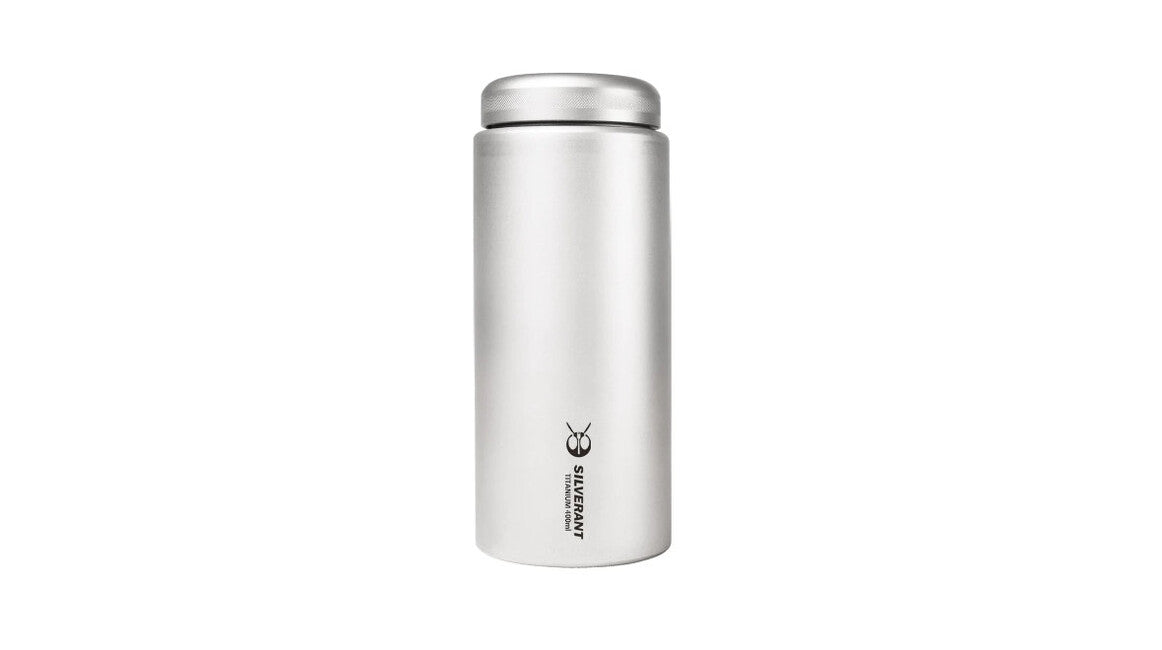 Silverant Titanium bottiglia 400 ml con tappo piatto