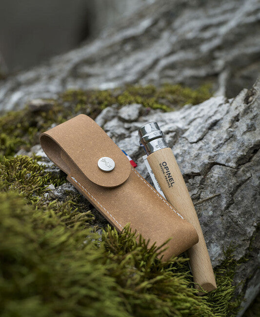 Opinel Simple fodero per coltello, in cuoio rigenerato, 2024