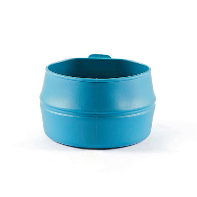 Tazza pieghevole verde blu