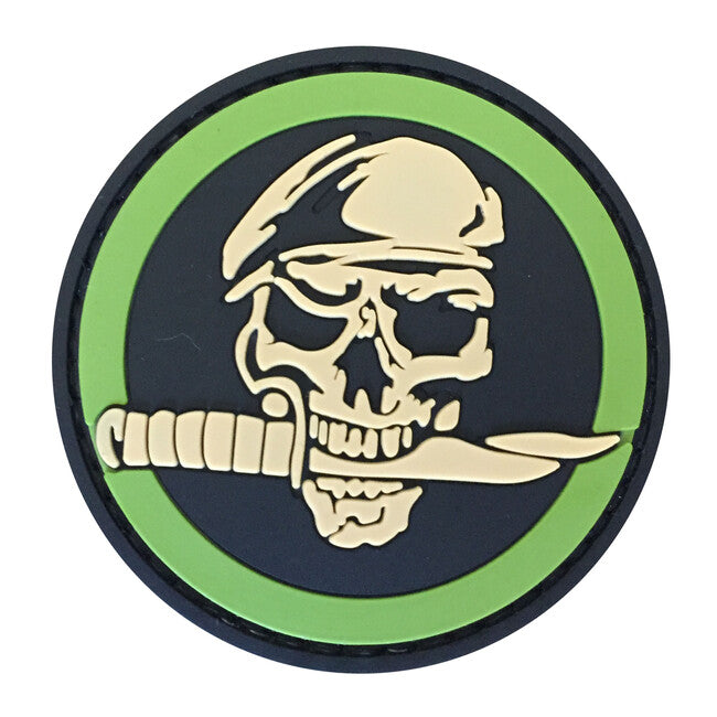 WARAGOD Cranio e Coltello toppa in pvc