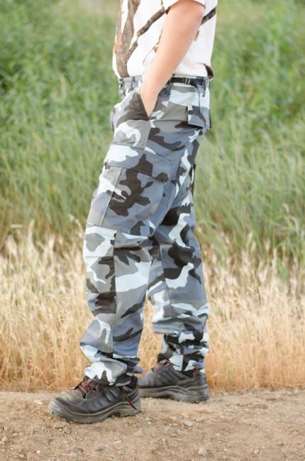 O&T Pantaloni da uomo BDU, skyblue