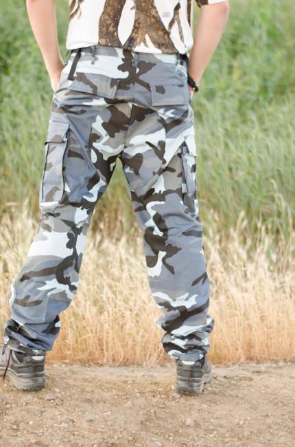 O&T Pantaloni da uomo BDU, skyblue