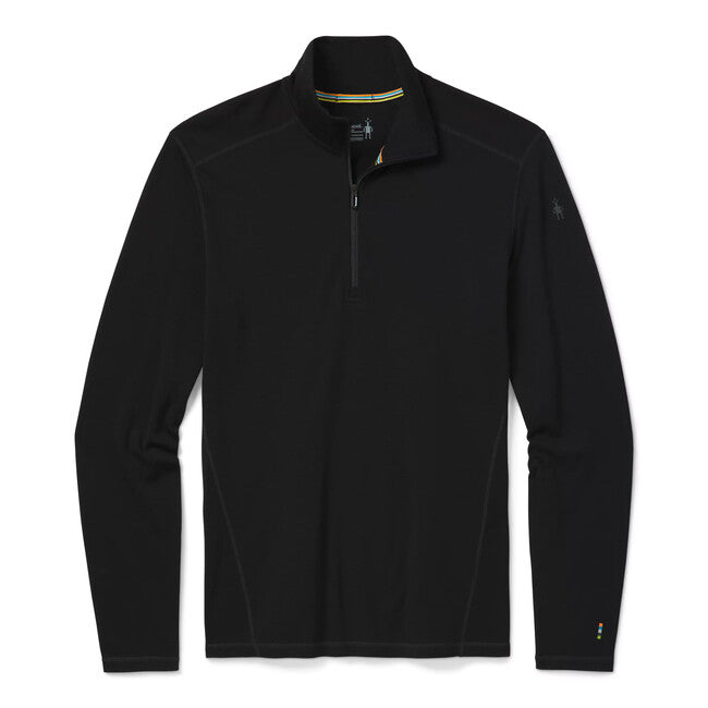 Smartwool Classic Thermal Merino BL 1/4 ZIP B, nero