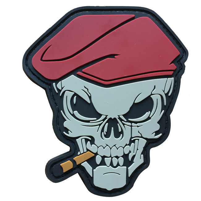 WARAGOD Smoking Skull in PVC toppa
