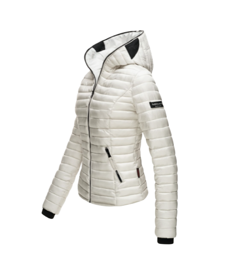 Navahoo Kimuk women's transitional jacket with hood, silver
