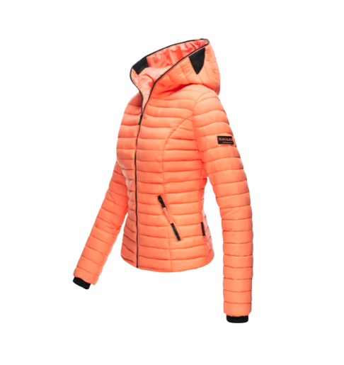 Navahoo Kimuk giacca da donna per mezza stagione con cappuccio, arancione