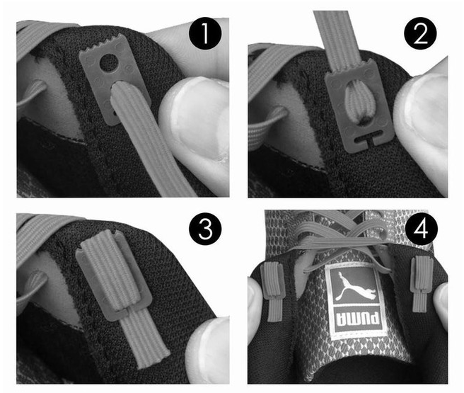 Xpand Elastic lacci per scarpe, nero