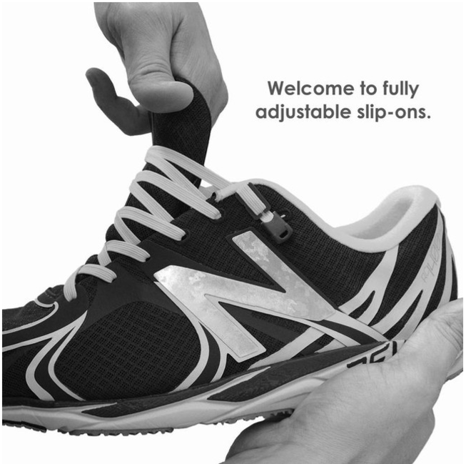 Xpand Elastic lacci per scarpe, nero