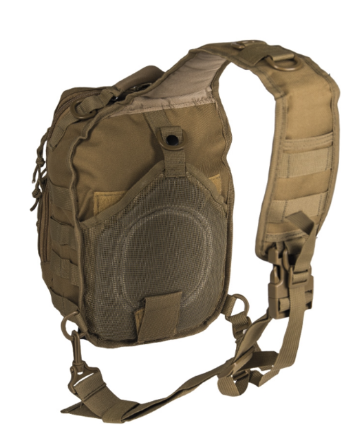 Mil-Tec Assault small zaino monospalla, Coyote 10L