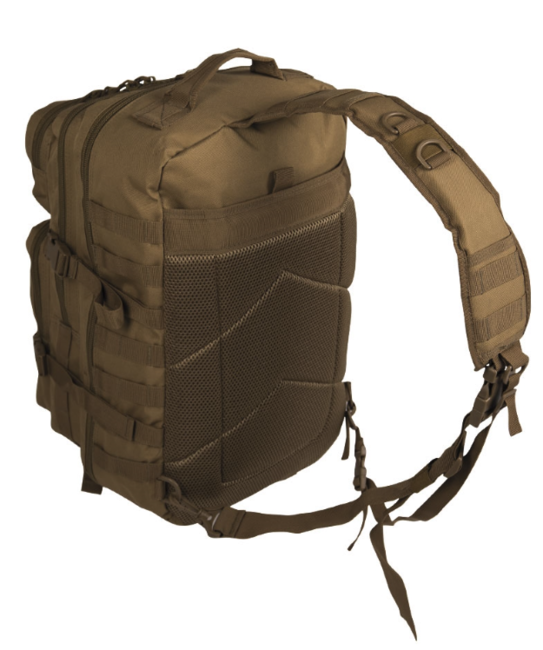Mil-Tec Assault Large Σακίδιο Πλάτης Μονού Ιμάντα, coyote, 29L