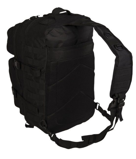 Mil-Tec Assault Large zaino monospalla, nero 29L