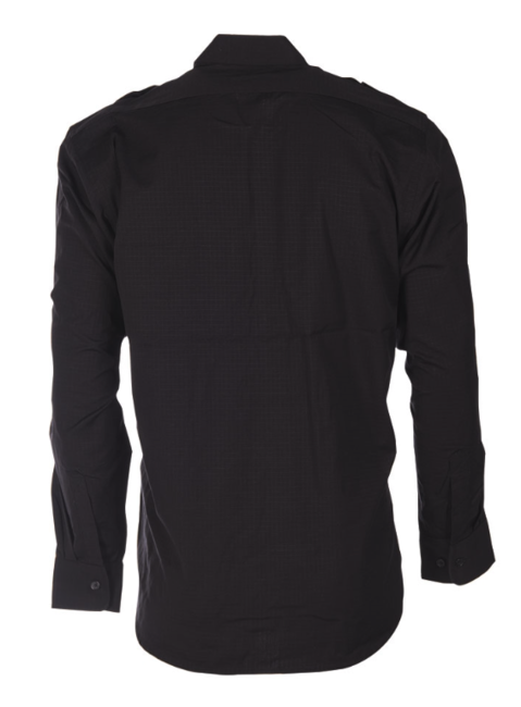 Mil-Tec Ripstop camicia a maniche lunghe, nero