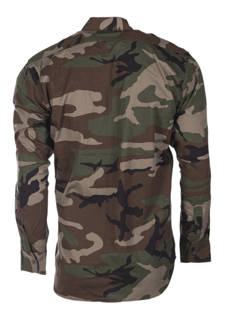 Mil-Tec Ripstop camicia a maniche lunghe, Woodland