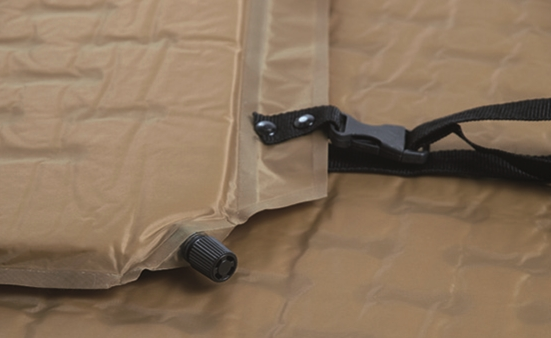 Mil-Tec Waffle materasso gonfiabile per auto, Coyote