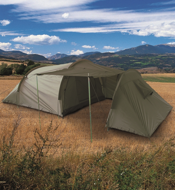 Mil-Tec tenda con vestibolo per 3 persone 415 x 180 cm x 120 cm, oliva