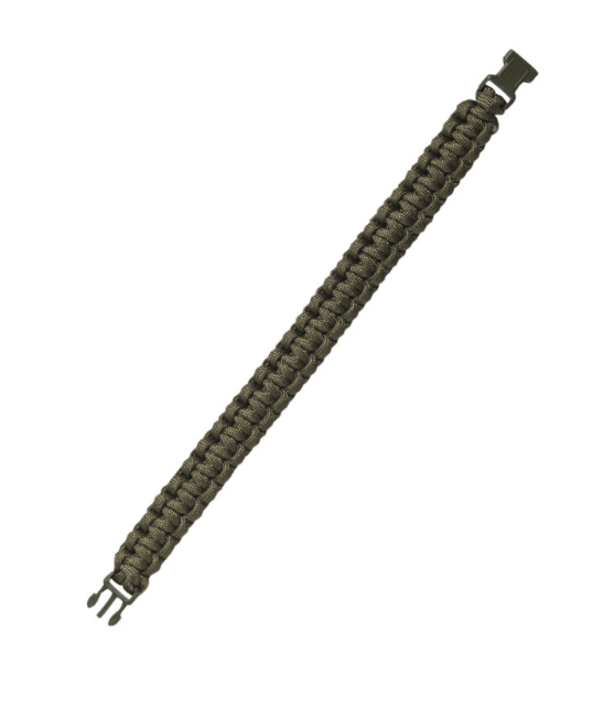 Mil-Tec Bracciale in Paracord di sopravvivenza 15 mm, oliva
