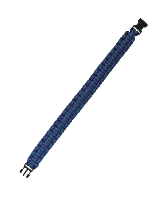 Mil-Tec bracciale in Paracord di sopravvivenza 15 mm, blu