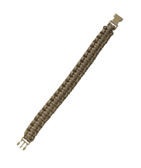 Mil-Tec Survival paracord βραχιόλι 15mm, Coyote