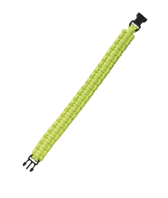 Mil-Tec Bracciale in Paracord di sopravvivenza 15 mm, verde
